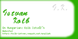 istvan kolb business card